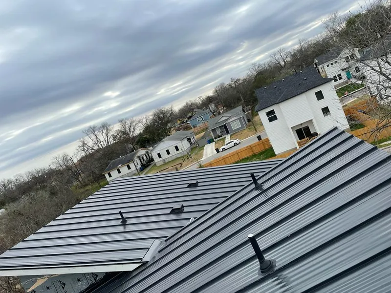 Standing seam metal roof panels with vents for Skylight Repair in Leesburg